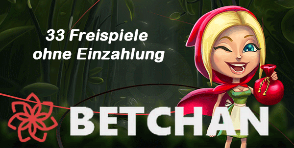 BetChan 33 Freispiele ohne Einzahlung